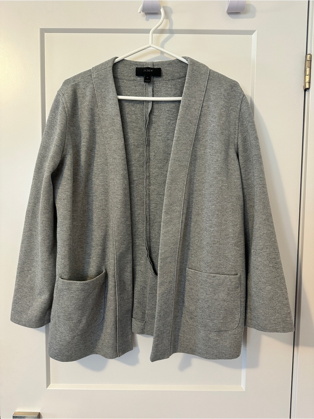 J Crew Grey Open Front Cardigan Size Medium Women’s